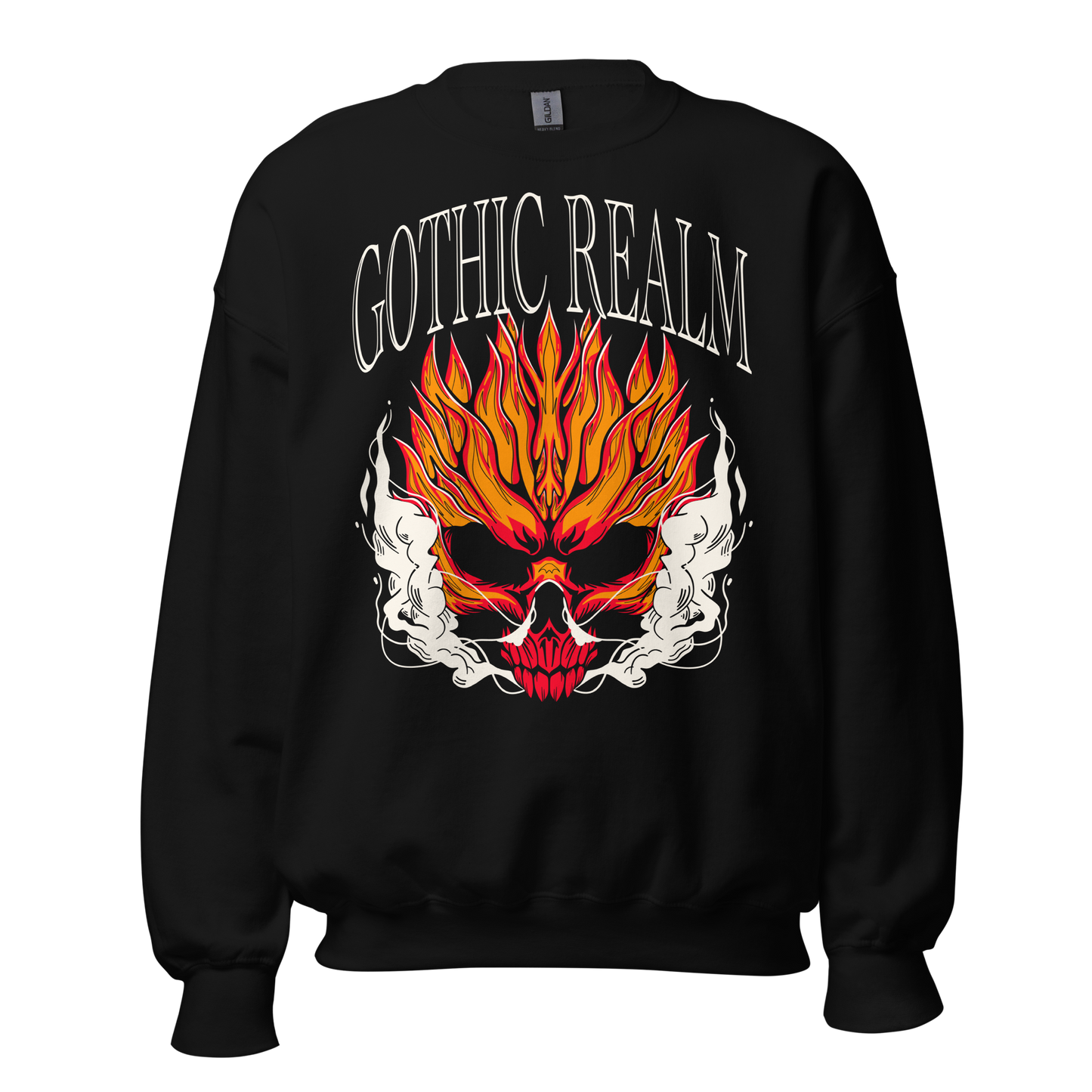 Flaming Skull Unisex Sweatshirt